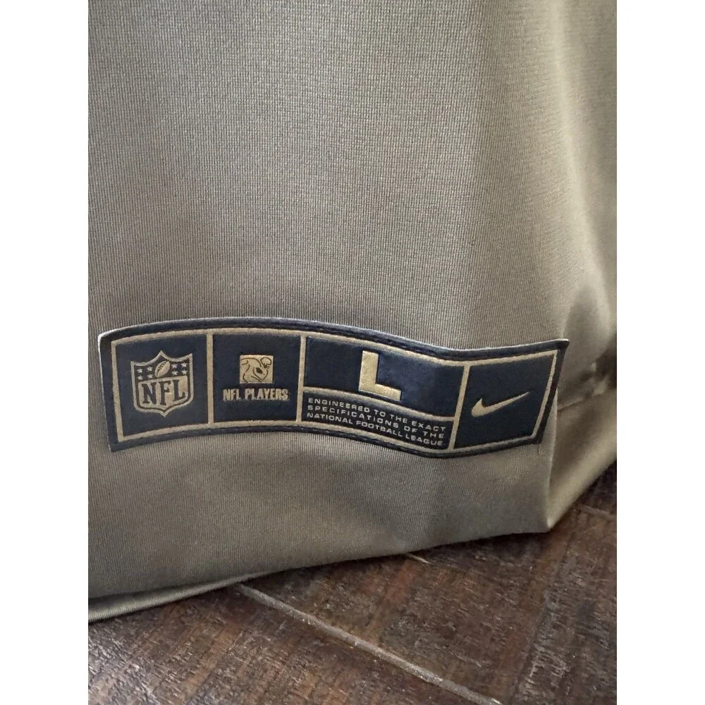 Nike 49ers George Kittle #85 Salute to Service On Field Jersey Size L Olive